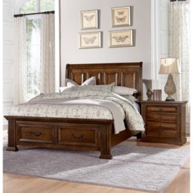 Manchester Bedroom Furniture Set With Storage Sleigh Bed Sam S Club