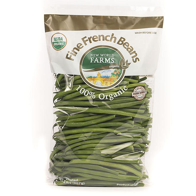 New World Farms Organic French Green Beans 2lbs.