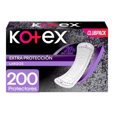 Kotex Extra Protection Daily Liners, Long, 200 ct. - Sam's Club