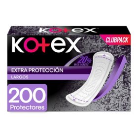 Kotex Extra Protection Daily Liners, Long, 200 ct.