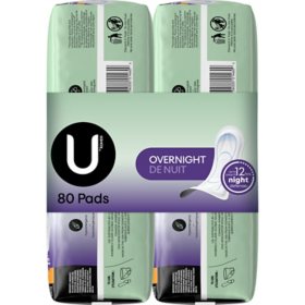 U by Kotex Security Overnight Maxi Pads (40 ct., 2 pk.)