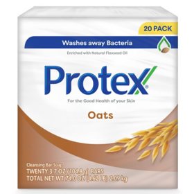 Protex Oats Cleansing Bar Soap 3.7 oz., 20 ct.