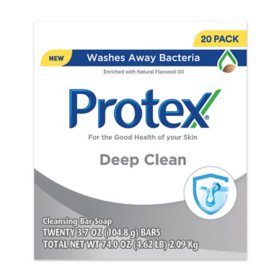 Protex Deep Clean Bar Soap, 3.7 oz., 20 pk.