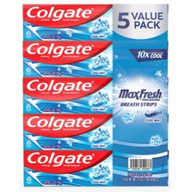 Colgate MaxFresh Toothpaste, Mint Gel (6.3 oz., 5 pk.)