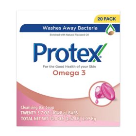 Protex Omega 3 Bar Soap, 3.7 oz.,  20 ct.