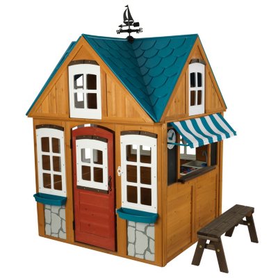 outdoor playhouse with grill