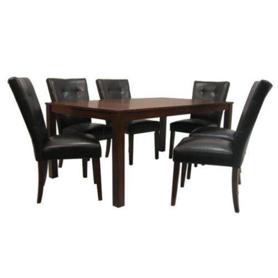 Belv Tufted Bicast Leather Dining Set 7 Pc Sam S Club