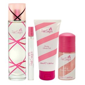 Aquolina Pink Sugar Eau de Toilette 4 Piece Perfume Gift Set for Women		