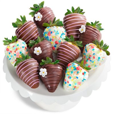 Golden State Fruit Celebration Chocolate Covered Strawberries 12 Ct.