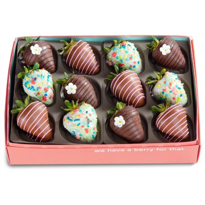 Celebration Chocolate Covered Strawberries (12 ct.) - Sam's Club