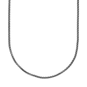 John Hardy Sterling Silver Black Box Chain Men's Necklace