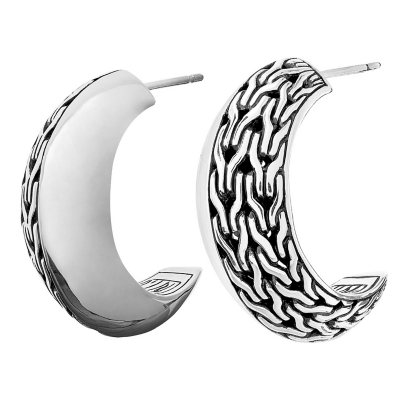 John hardy deals silver hoop earrings