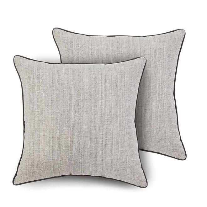 24" Toss Pillows in Assorted Fabrics, 2 Pack