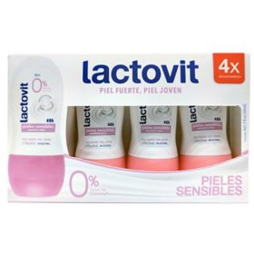 Lactovit Sensitive Skin Deodorant 1.7 fl. oz., 4 pk.