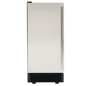 Maxx Ice Freestanding Icemaker in Stainless Steel and Black (50 lb.)