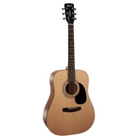 Cort AD810OP-A Standard Series Dreadnought Acoustic Guitar, Open Pore Natural