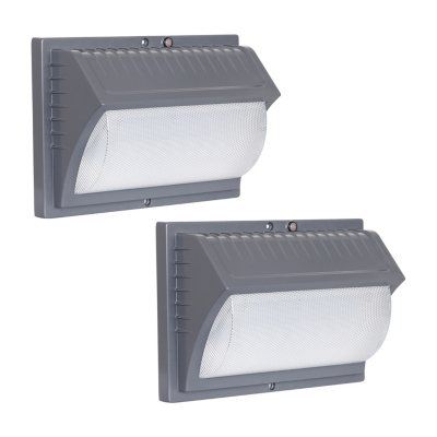 Honeywell LED Rectangular Security Light 2 Pk. Titanium Gray