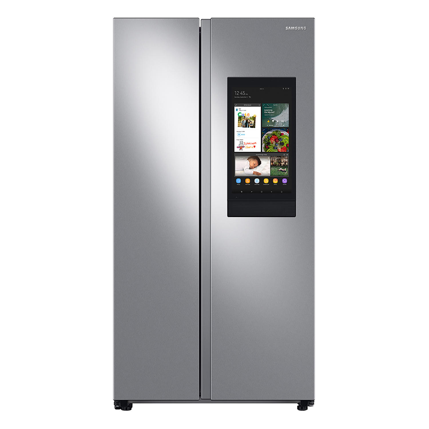 Samsung RS28A5F61SR 27.3 cu. ft. Smart Side-by-Side Refrigerator with Family Hub
