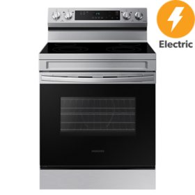 Samsung 6.3 Cu. Ft. Smart Freestanding Electric Range with Steam Clean