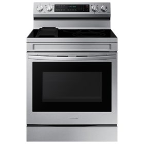 Samsung 6.3 Cu. Ft. Smart Freestanding Electric Range with No-Preheat Air Fry - Convection+ & Griddle