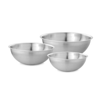 Stainless-Steel Restaurant Mixing Bowls