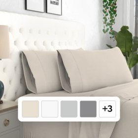 Ultimate Percale Cool and Breathable 100% Cotton Pillowcases, Assorted Colors and Sizes