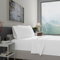 Organic Cotton Brushed Percale Cool and Breathable Sheet Set & Pillowcases (Assorted Sizes and Colors)