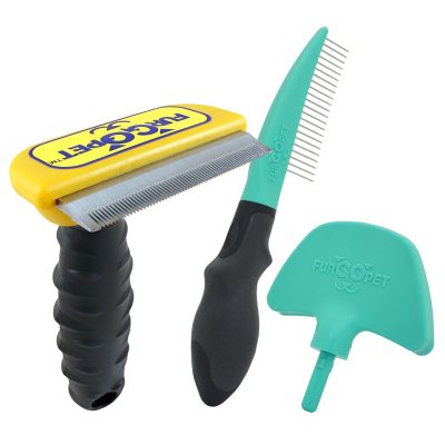 Dog grooming cheap brush set