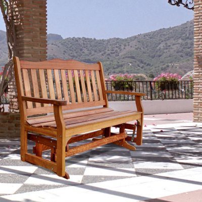 Front porch glider discount bench