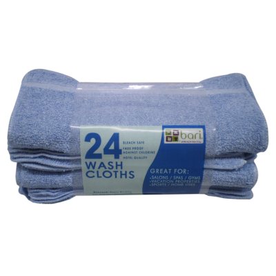 SilverSure Antimicrobial-Treated Cleaning Cloths - 12 Pack - 12 x 12, or Bulk Cases of 240 Cloths, Size: Case of 240, Blue