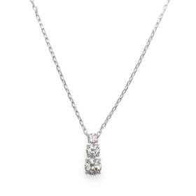 Swarovski Round Cut White Crystal Stilla Attract Pendant Necklace