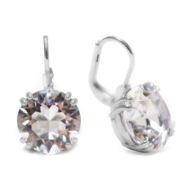 Swarovski Round Cut White Crystal Millenia Drop Earrings