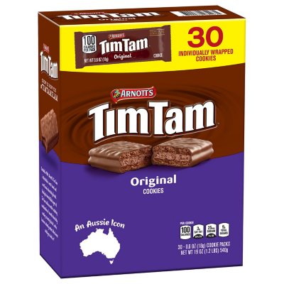 Tim Tam Original Chocolaty Cookies 0.63 oz., 30 pk. - Sam's Club