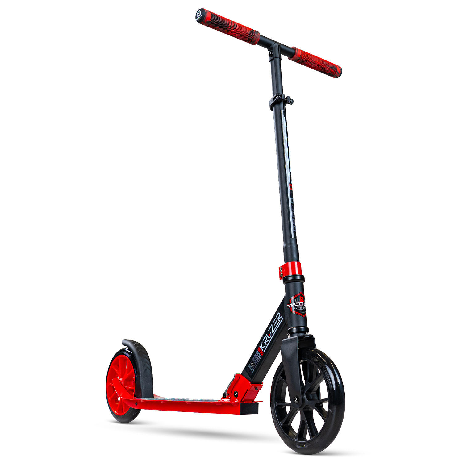Madd Gear Kruzer 200mm - Suits Ages 5+ - Max Rider Weight 220lbs - Folding And Height Adjustable Commuter Scooter - 3