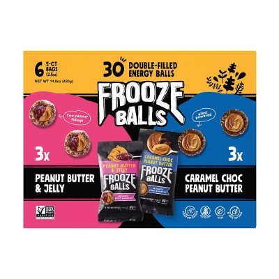 Frooze Balls Plant Based Protein Ball Variety Pack (2.5 oz., 6 pk ...