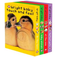 Bright Baby Touch and Feel Boxed Set: On the Farm, Baby Animals, at the Zoo and Perfect Pets