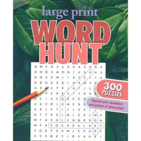 Word Hunt, Large Print - 300 Puzzles