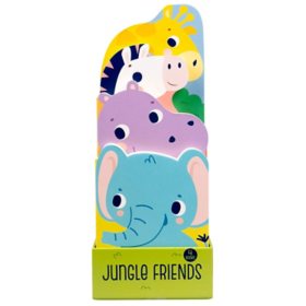 Little Jungle Friends 4-Pack Shaped Books, Board Book