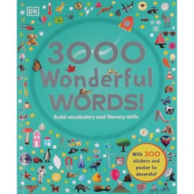 Sam's Exclusive - 3,000 Useful Words with Stickers, Hardcover