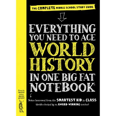 Everything You Need to Ace World History in One Big Fat Notebook: The  Complete Middle School Study Guide - Sam's Club