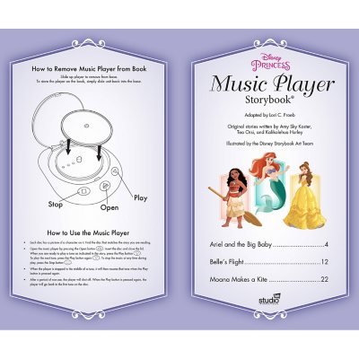 Disney Princess Music Player Storybook Sam S Club