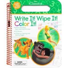 Disney Classics Write-and-Wipe, Spiral Bound