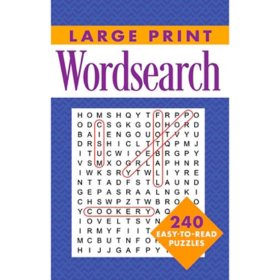 Large Print Wordsearch, Spiral Bound