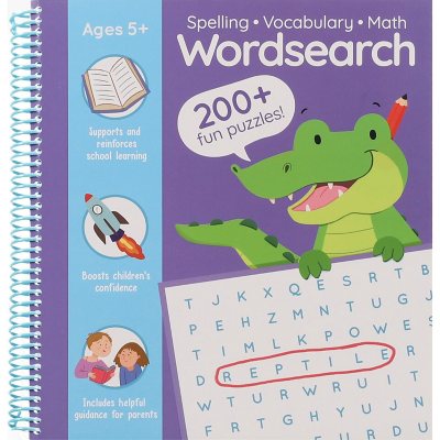 Sam's Exclusive - Spelling, Vocabulary, & Math Wordsearch, Spiral Bound