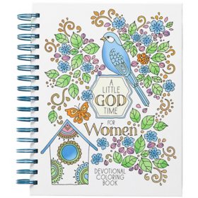 A Little God Time for Women: Devotional Coloring Book, Spiral Bound