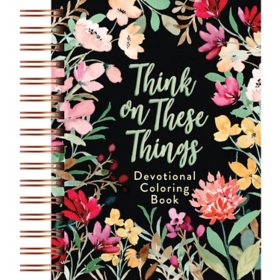 Think on These Things Devotional Coloring Book, Spiral Bound