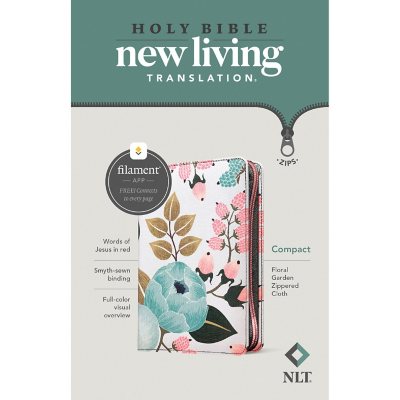 NLT Compact Floral Garden Bible, Paperback - Sam's Club