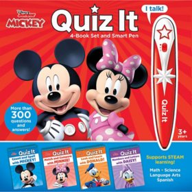 Disney Mickey Mouse and Minnie Mouse – Quiz it Pen 4-Book Set and Talking Smart Pen