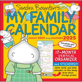 My Family Calendar 17-Month 2024-2025, Family Wall Calendar