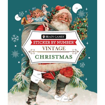 Sticker By Number: Vintage Christmas, Paperback